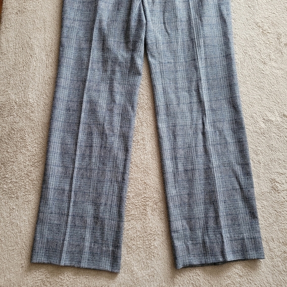 Atelier Gardeur Dora Slim Fit grey plaid straight leg pants size 10 - Picture 5 of 14
